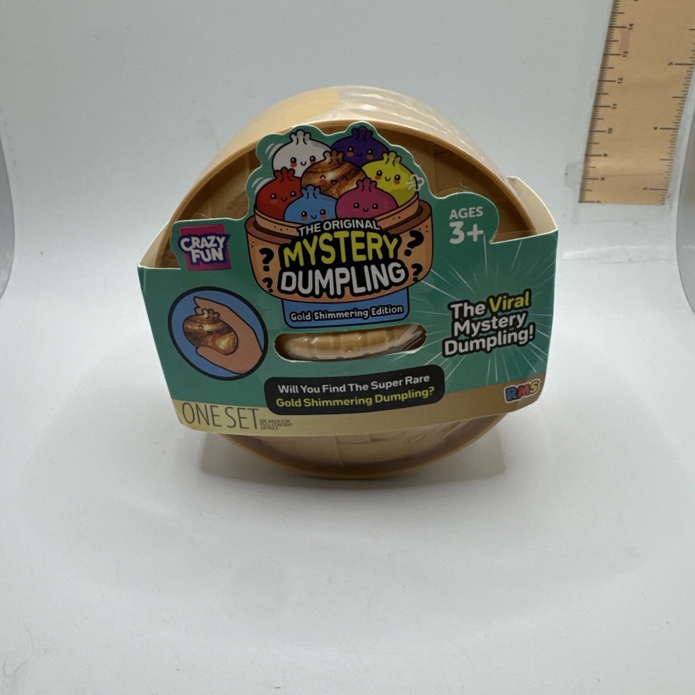 RMS Crazy Fun Original Mystery Dumpling Gold Shimmering Edition Viral Toy New